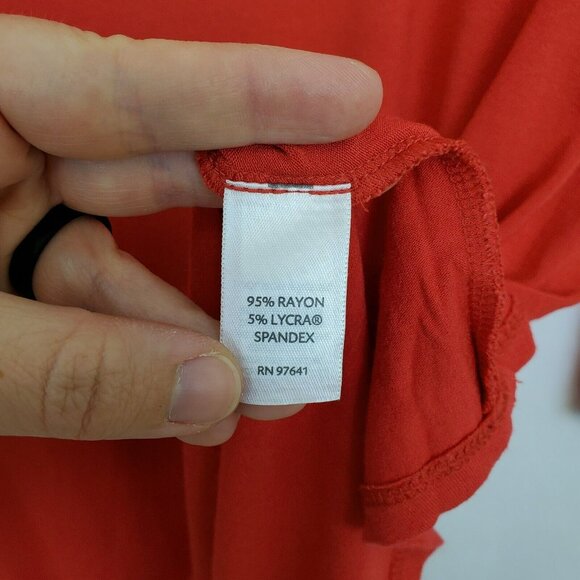 J. Jill Top Womens Medium Wearever Collection Scoop Neck Pleat Back Scoop Neck - Picture 4 of 9